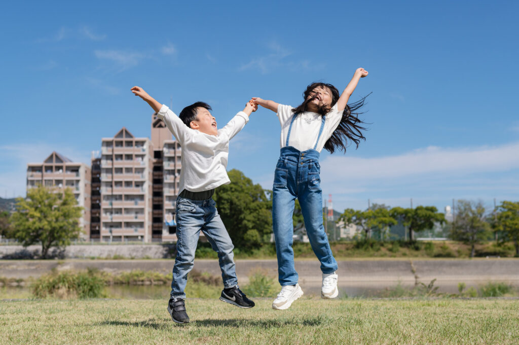 宝塚市の公園で出張家族撮影