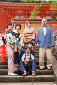 宝塚(中山寺)でのお宮参り